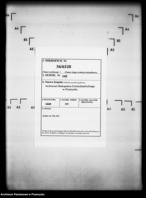 image.from.unit.number "[Kopie ksiąg metrykalnych parafii Waniów (dekanat Bełz)]"