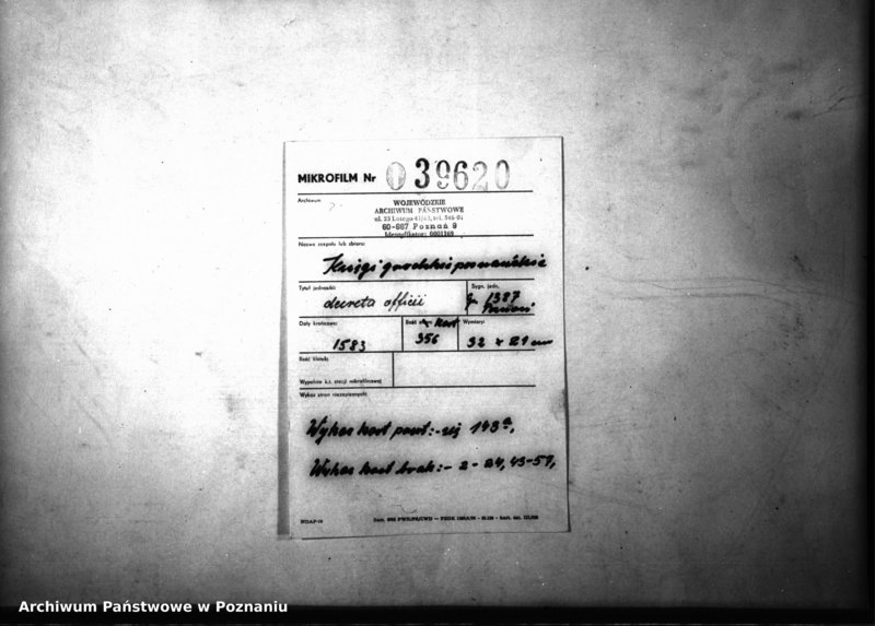 Obraz 2 z jednostki "Decreta officii [inducta]"