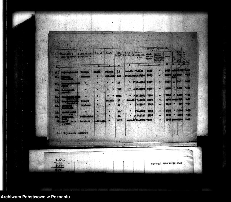 Obraz 19 z jednostki "Majątek Różanna powiatu mogileńskiego /sprawy parcelacyjne/"
