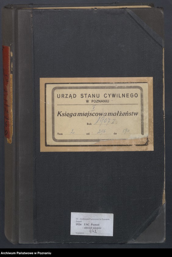 Obraz 2 z jednostki "Księga miejscowa małżeństw tom II [Rejestr główny małżeństw]"