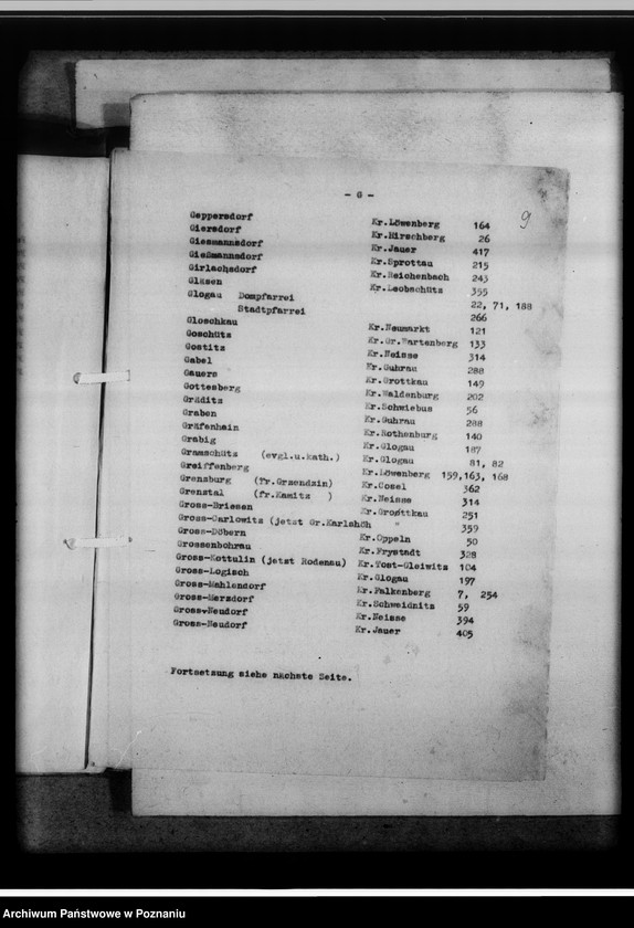 Obraz 13 z jednostki "Verzeichnis der Diözesenarchiv Breslau [Wrocław], Göpperstrasse 12 liegenden Kirchenbücher"