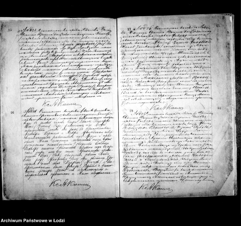 Obraz 9 z jednostki "Akta zbiorowe do akt urodzeń i małżeństw"