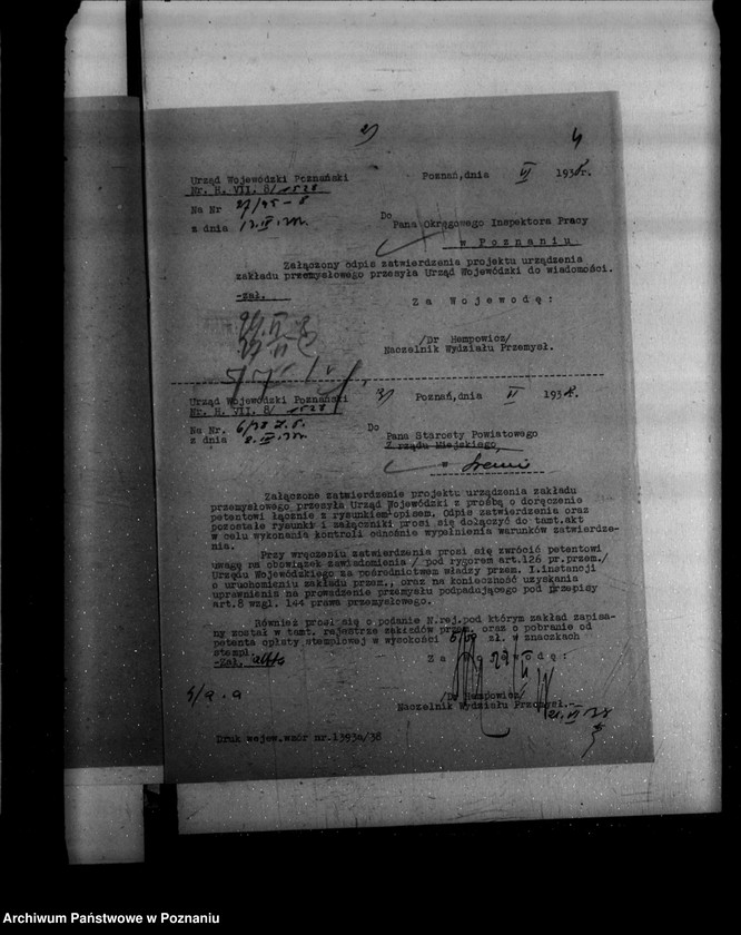 Obraz 8 z jednostki "Zatwierdzenie projektu urządzenia garbarni J. Panety w Mosinie powiat śremski"