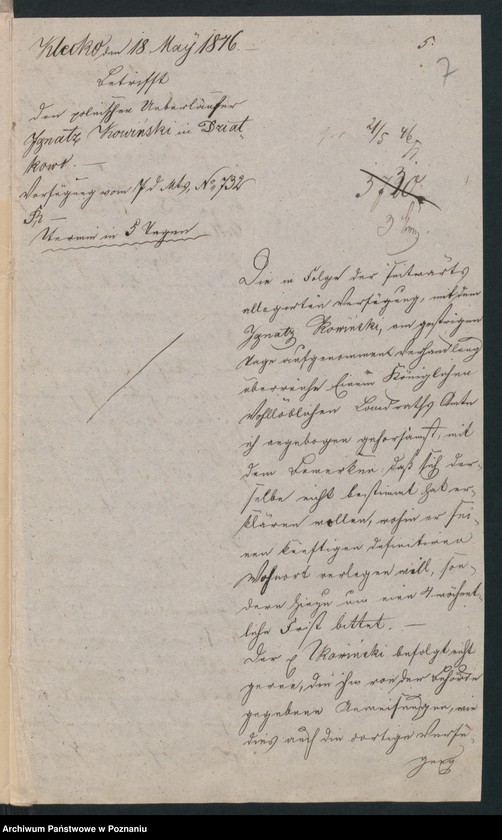 Obraz 10 z jednostki "A. betr. Ignaz Kowinski"