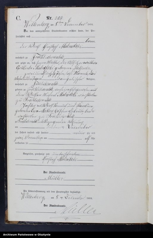 image.from.unit.number "Sterbe-Neben-Register T.II Nr 196 - 223"