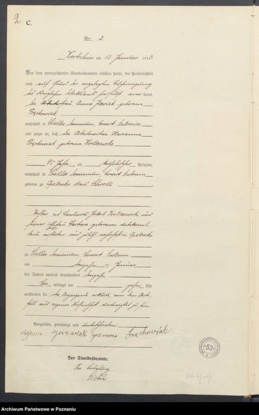 Obraz 4 z jednostki "Sterbe-Haupt-Register"