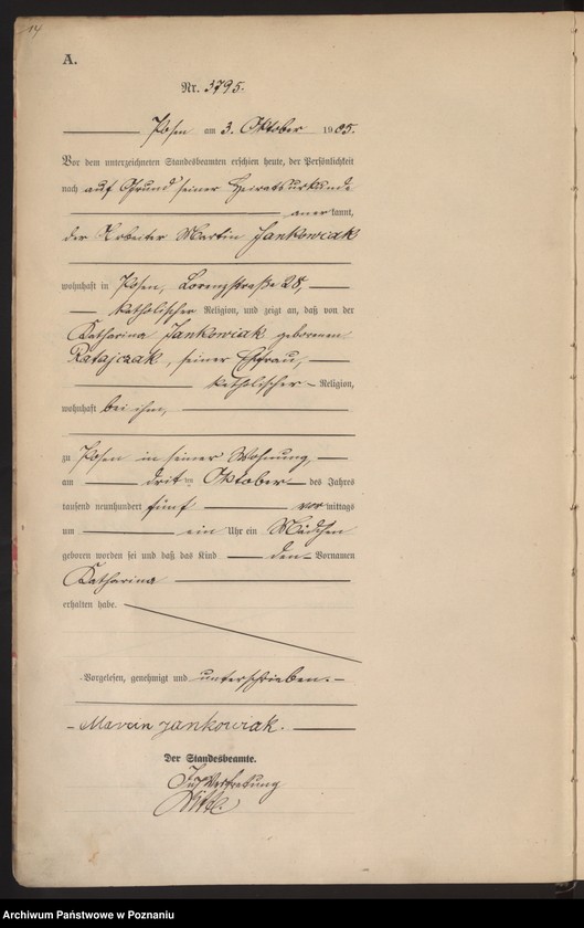 Obraz 16 z jednostki "Księga miejscowa urodzeń tom VIII"