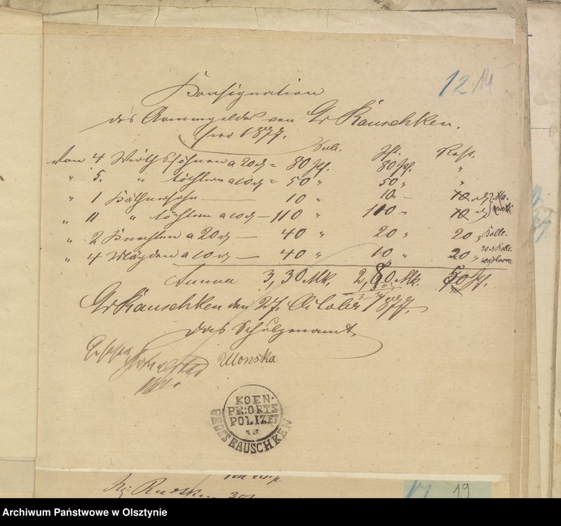 image.from.unit.number "Einnahme und Ausgabe Beläge des Kirchspiels Armen Kassen-Rechnung"