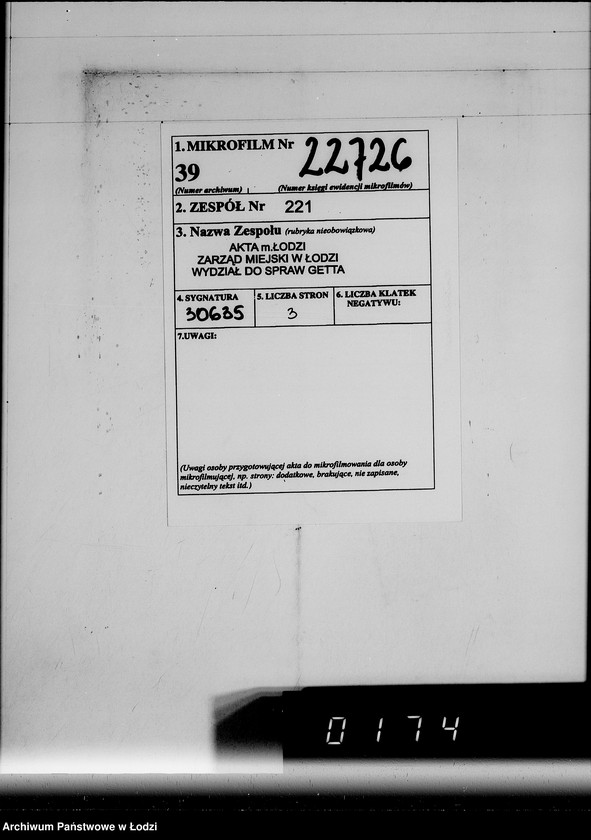 Obraz 2 z jednostki "Metall-Abteilung. [Świadectwa dostaw z Getta]"