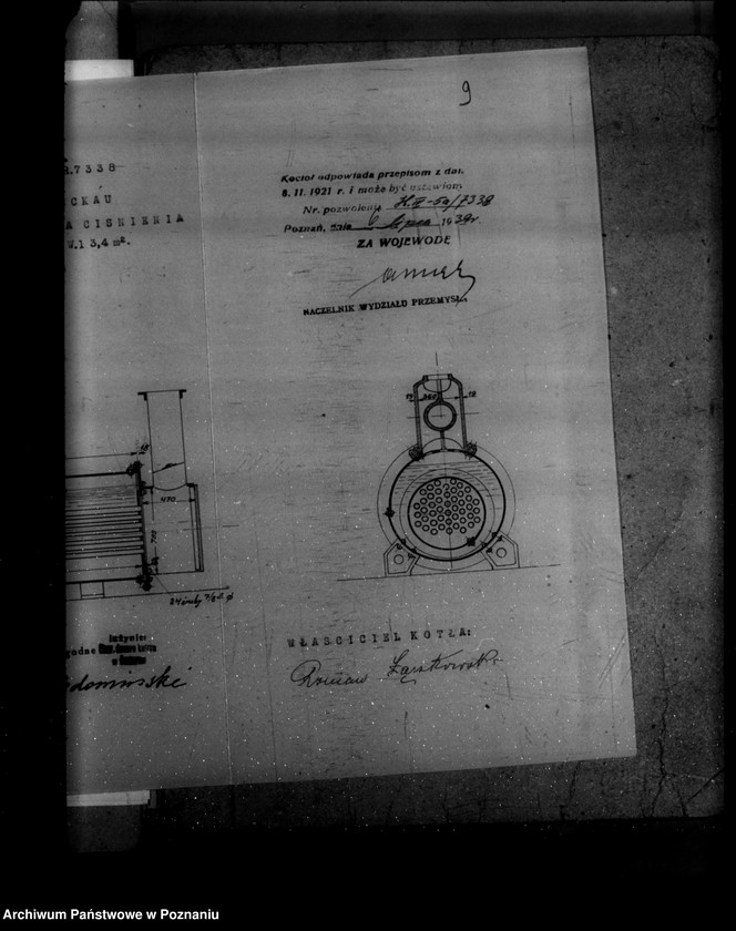Obraz 16 z jednostki "Mleczarnia R. Łączkowskiego w Ostrorogu powiat szamotulski  nr woj. 7338"