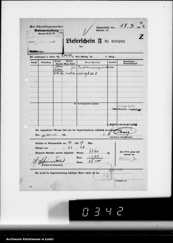 Obraz 15 z jednostki "Aufträge, [Lieferscheinen und Rechnungen] 13491-13540"