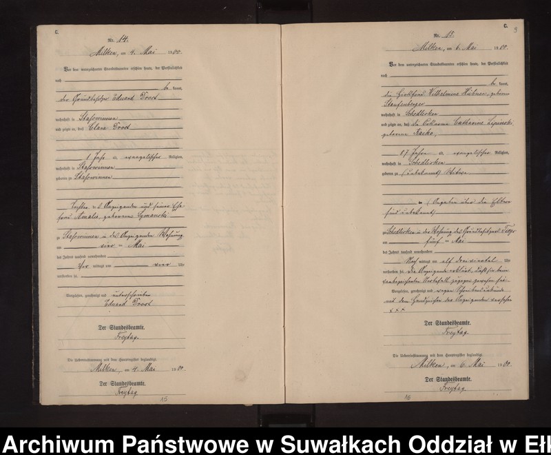 image.from.unit.number "Sterbe-Neben-Register des Preussischen Standes-Amtes Stasswinnen Kreis Lötzen"