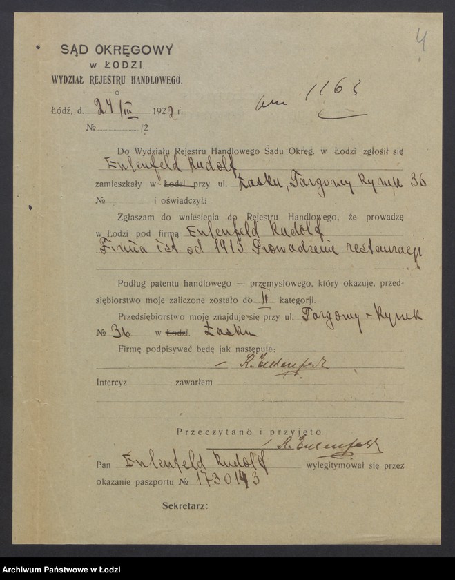 Obraz 6 z jednostki "Rudolf Eulenfeld- restauracja"