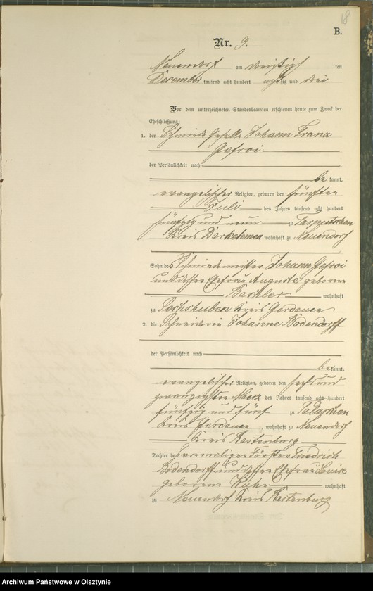 image.from.unit.number "Heiraths-Neben-Register Nr 1 - 9"