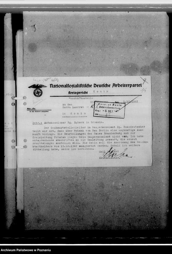 Obraz 19 z jednostki "Schaack, Herbert Amtskommissar"