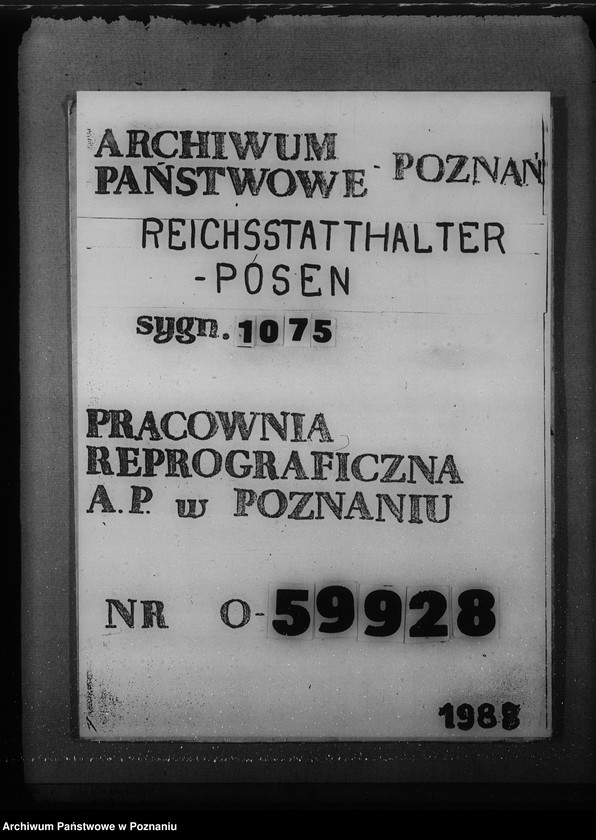 Obraz 1 z jednostki "Liste der im Warthegau eingesetzten"