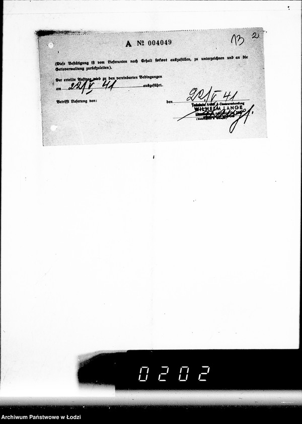 Obraz 17 z jednostki "[Zlecenia, rachunki i korespondencja w sprawie dostaw zamówionych towarów]"