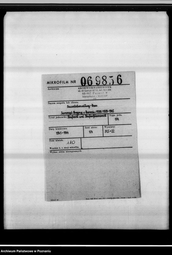 Obraz 2 z jednostki "Strafrecht und Strafverfahrensrecht."