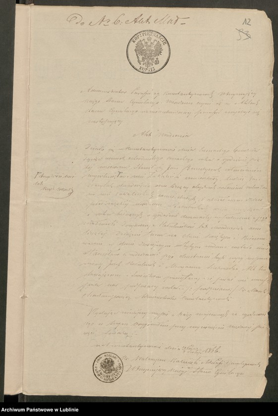 image.from.unit.number "Alegaty do ksiąg urodzeń, małżeństw i zgonów z lat 1865 – 1869"