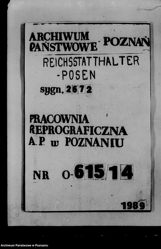 Obraz 1 z jednostki "Protokoły konferencji w sprawie umocnienia niemczyzny w Kraju Warty"