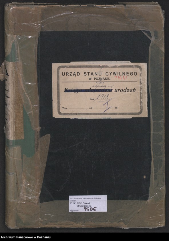 Obraz 2 z jednostki "Spis alfabetyczny urodzeń za 1918"