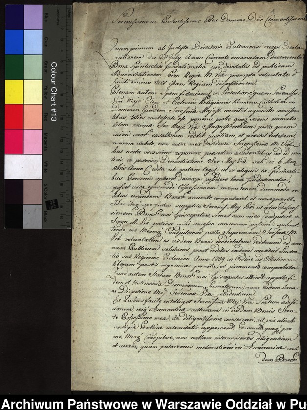 image.from.unit.number "Kopia pisma biskupa płockiego do króla pruskiego w sprawie nieodbierania dóbr biskupstwa"