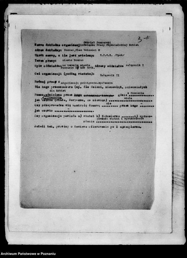 Obraz 7 z jednostki "/Związek Pracy Obywatelskiej Kobiet/"