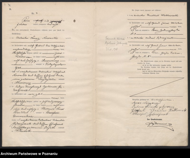 Obraz 6 z jednostki "Księga miejscowa małżeństw"