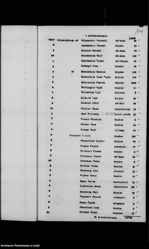 Obraz 17 z jednostki "Rejestr poborczy"