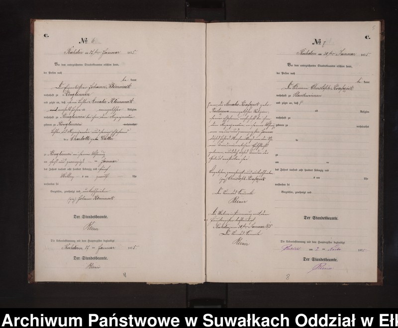 image.from.unit.number "Sterbe-Neben-Register des Preussischen Standes-Amtes Stasschwinnen Kreis Loetzen"