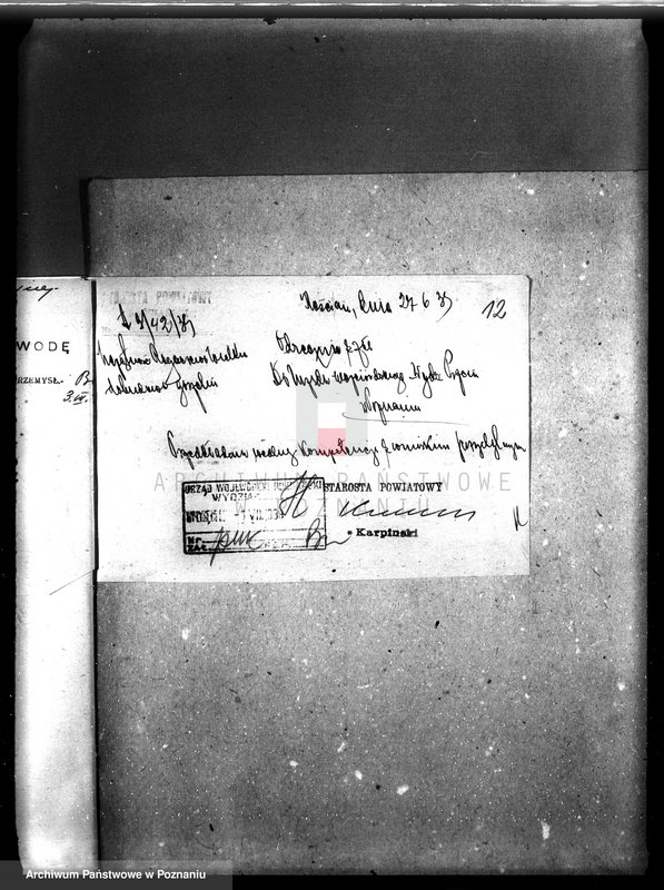 Obraz 16 z jednostki "/Zatwierdzenie budowy i urządzenia gorzelni rolniczej Chłapowskiego w Rogaczewie pow. Kościan/"