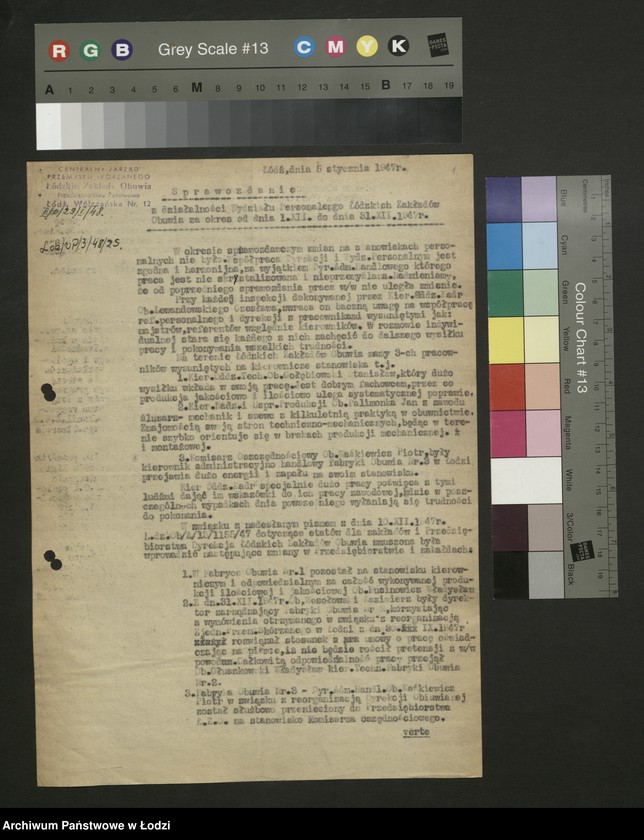 Obraz 2 z jednostki "Sprawozdania personalne w rozbiciu na branże przemysłowe [nadesłane przez centralne zarządy, zjednoczenia i fabryki] t.2"