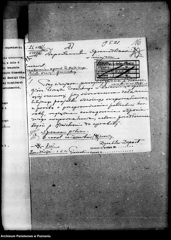 image.from.unit.number "Sprawy agrarnej reformy Urząd Osadniczy - organizacja"