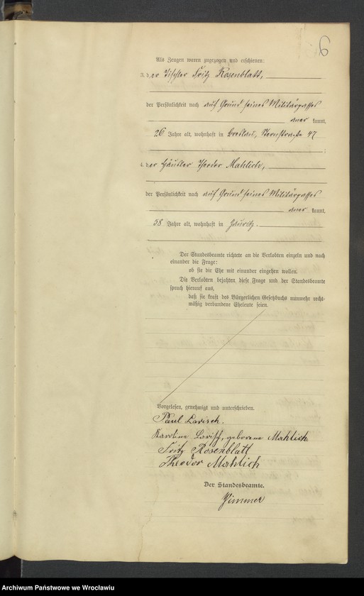 image.from.unit.number "Heiraths-Haupt-Register Breslau IV 1900 Band 2"