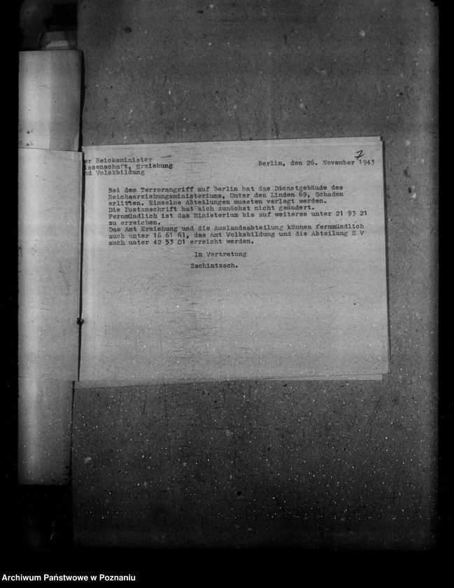 Obraz 11 z jednostki "Anschriftenverzeichnis - Hauptkanzlei"