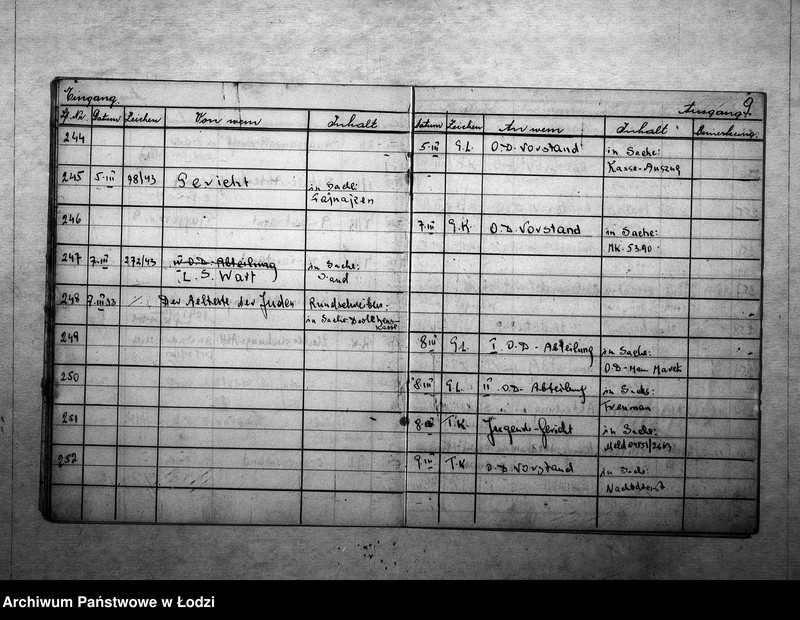 Obraz 13 z jednostki "[Dziennik korespondencji przychodzącej i wychodzącej IV rewiru]"