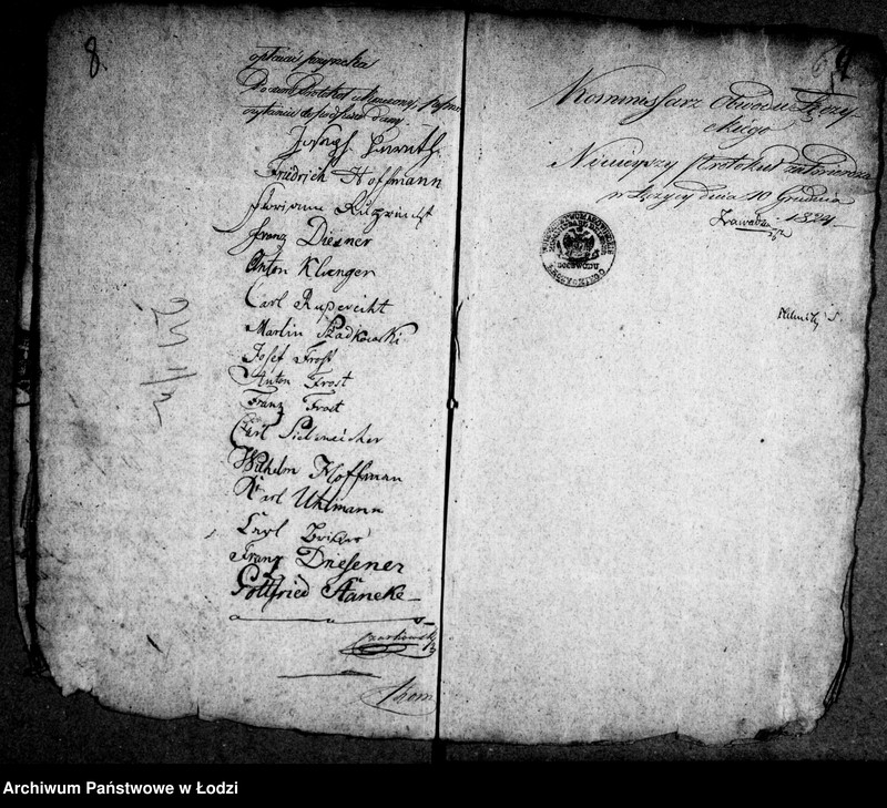 Obraz 10 z jednostki "Akta ławnika czynnego osady fabrycznej tyczące się cechu tkackiego"