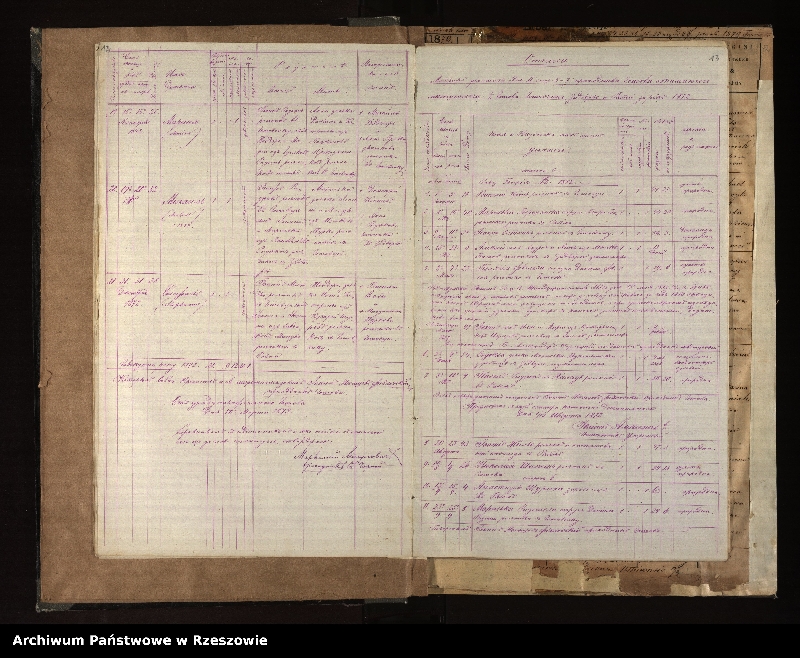 Obraz 11 z jednostki "Księga urodzeń, małżeństw i zgonów z miejscowości Hoszów, Rabe ad Ustrzyki, Zadwórze, Hoszowczyk"