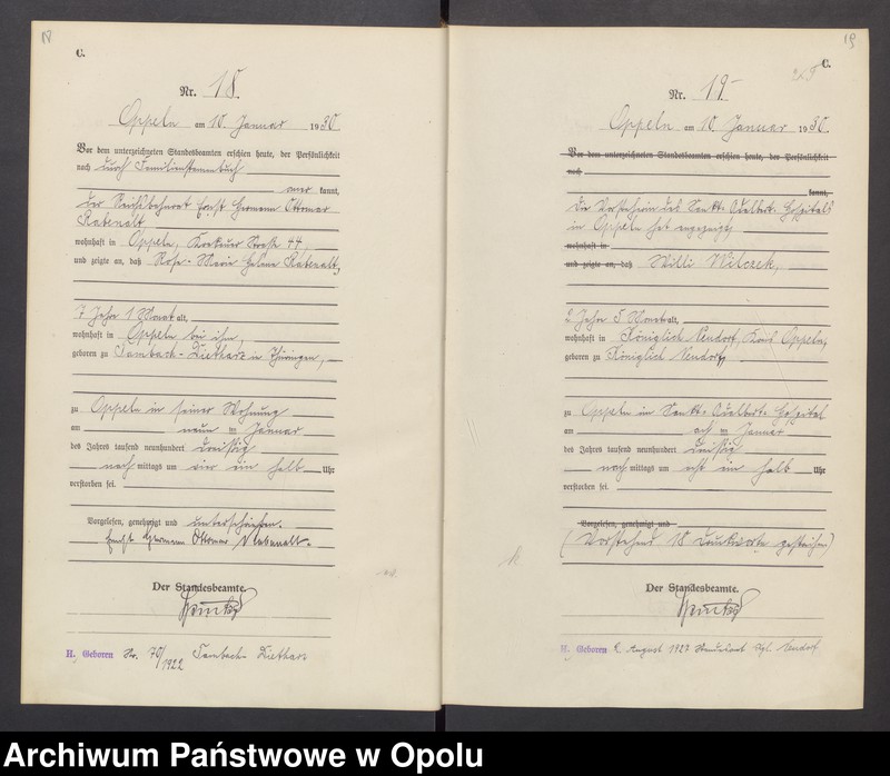Obraz 14 z jednostki "[Rejestr zgonów] 1930 Tom I Nr 1-423"