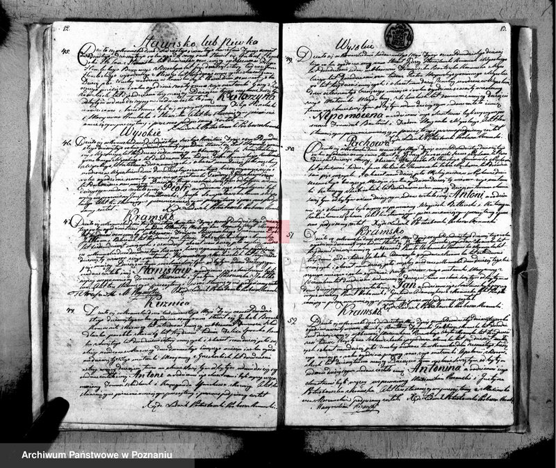 Obraz 8 z jednostki "Akta urodzonych, zaślubionych i zmarłych"