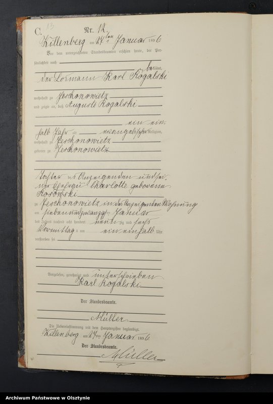 image.from.unit.number "Sterbe-Neben-Register Nr 1 - 156"