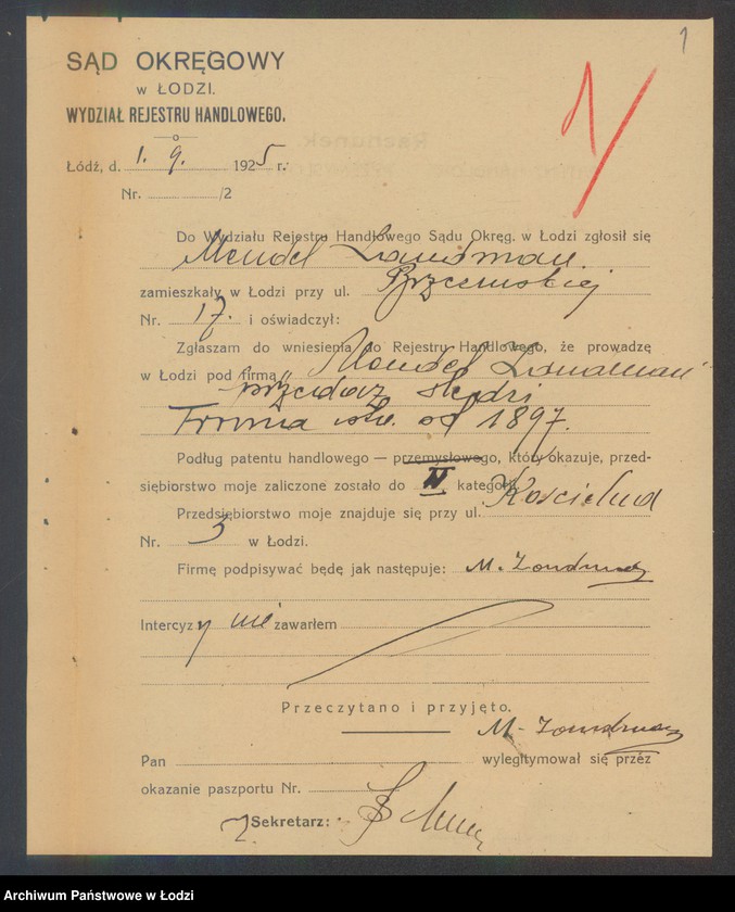 Obraz 3 z jednostki "Mendel Zandman- sprzedaż śledzi"