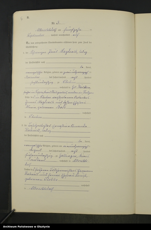 image.from.unit.number "Heiraths-Neben-Register Nr 1 - 9 [ Księga małżeństw - wtóropis ]"