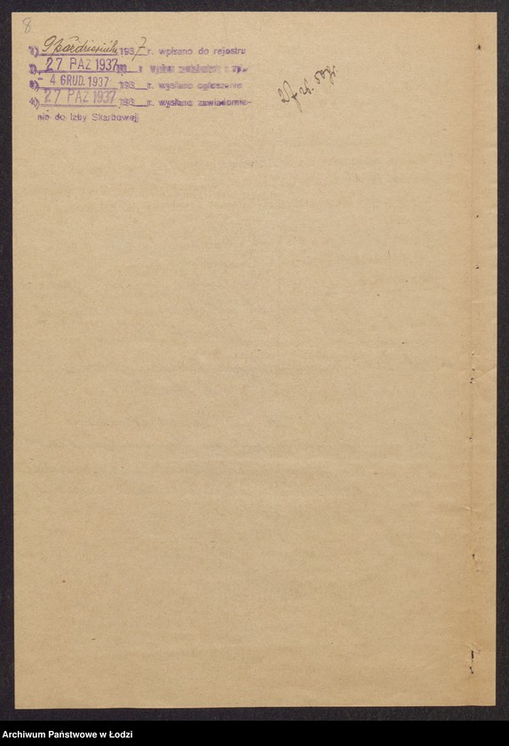 Obraz 10 z jednostki "Jakub Moszek Berman, Chawa Berman, Lajb Kopel- sprzedaż własnych wyrobów włókienniczych"