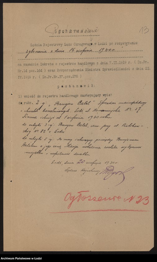 Obraz 15 z jednostki "Bencjon Calel- sprzedaż manufaktury i chustek lnianych"