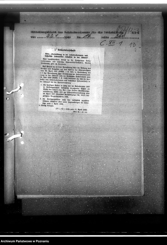 Obraz 18 z jednostki "Laderwirtschaft - Regelung der Lederpreise"