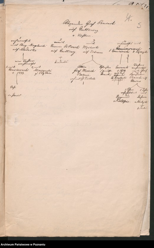 Obraz 8 z jednostki "A. betr. die gräfliche Familie von Bniński"