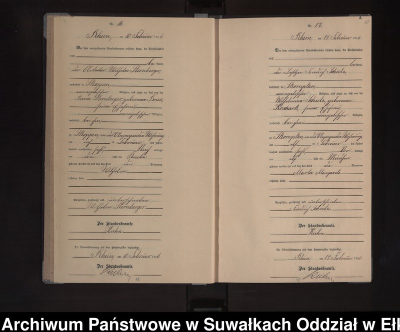 image.from.unit.number "Geburts-Neben-Register des Königlichen Preussischen Standes-Amtes Orlen Kreis Lötzen"