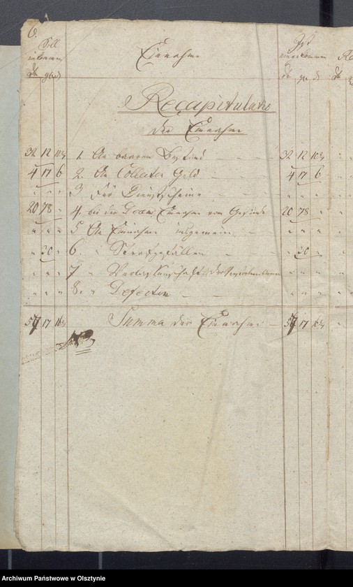 image.from.unit.number "Jahr Armen Cassen Rechnung der Widminnschen Kirche"