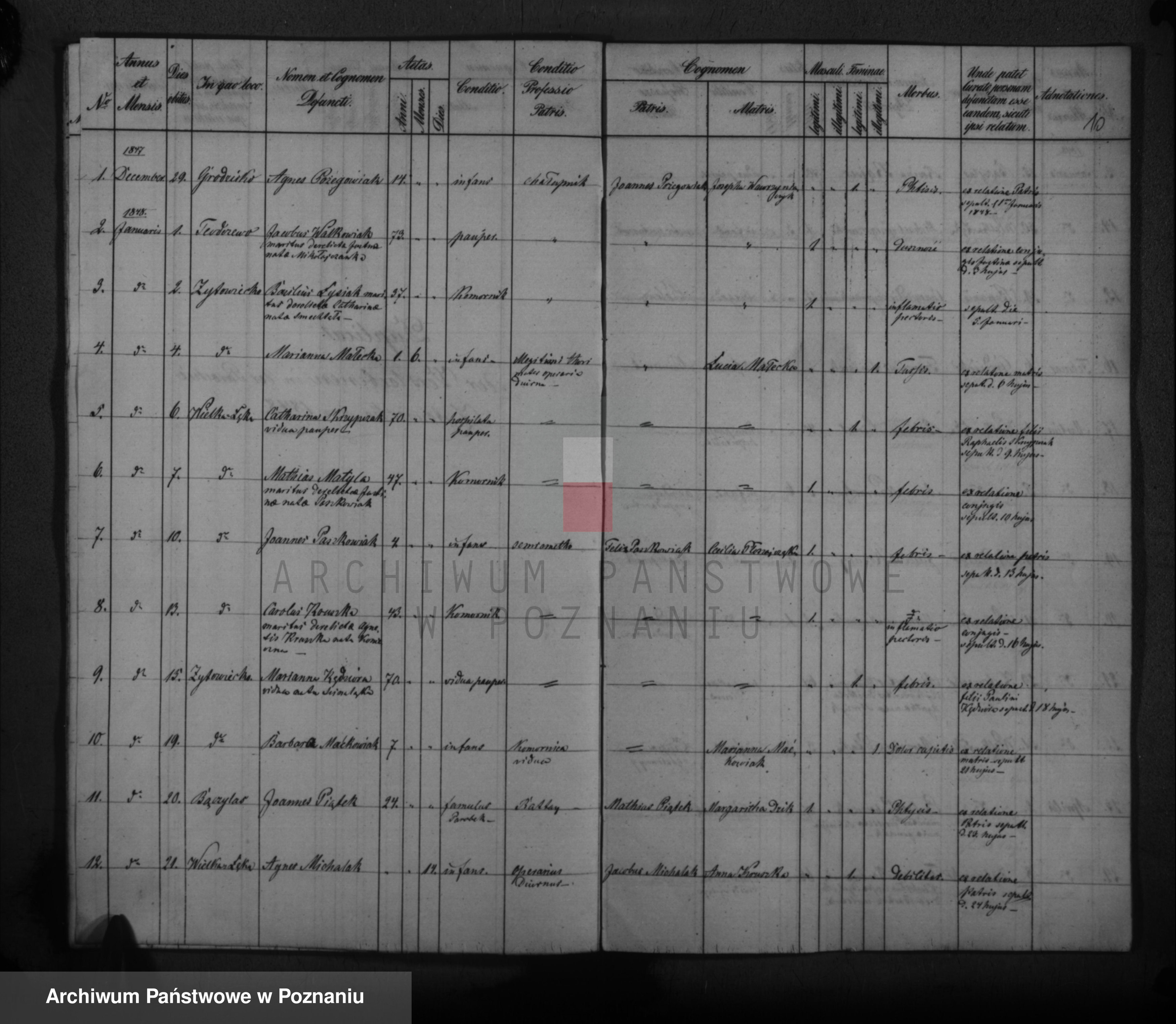 Skan z jednostki: Duplikat chrztów, ślubów i pogrzebów